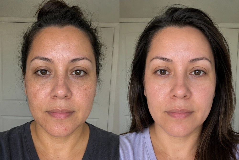 Before / After - Gabriela S., 39 · 9 weeks